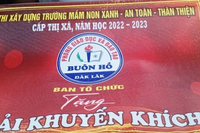 Hội thi “Xây dựng môi trường xanh – an toàn – thân thiện” cấp thị xã