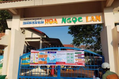 Công tác đón trẻ đi học trở lại sau dịch covid-19