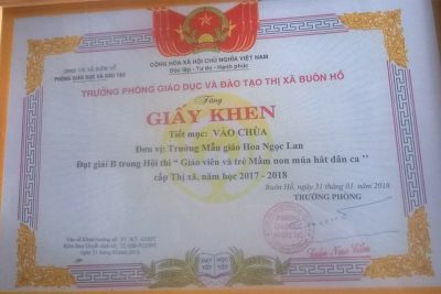 Hội thi “Cô và trẻ mầm non múa hát dân ca” năm 2018