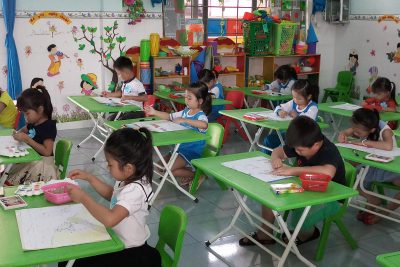 Hội thi “Vẽ tranh dành cho trẻ 5 tuổi” cấp trường năm học 2017 – 2018